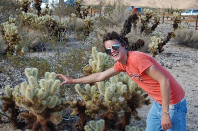 Eric with Chola cactus